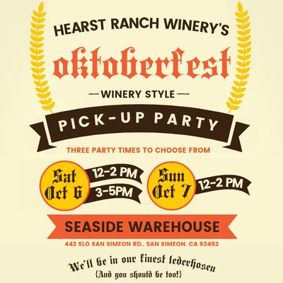 October 6th Saturday 12-2 PM Pick-Up Party Ticket